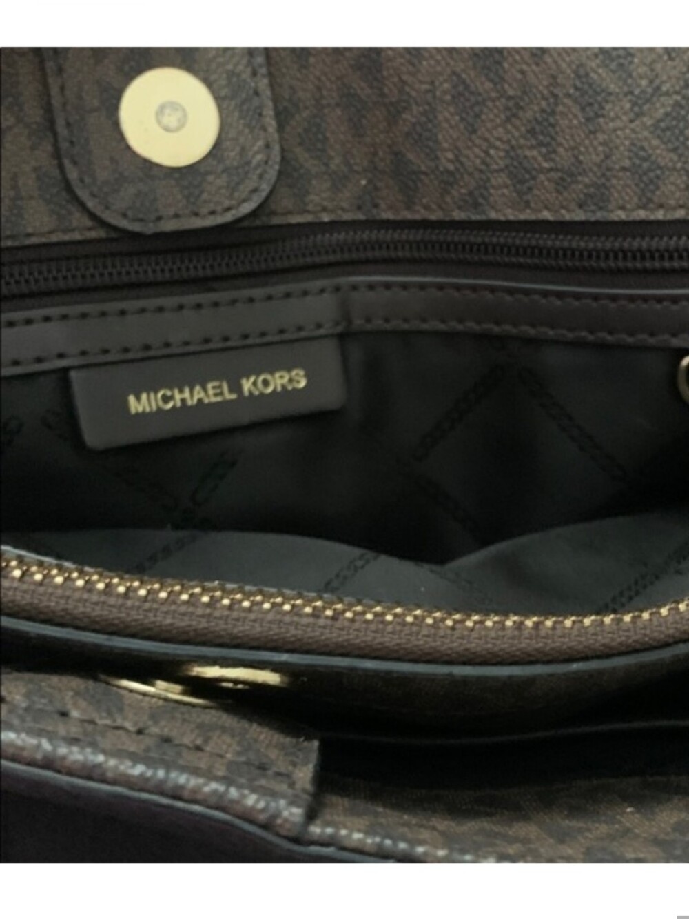 Michael Kors Austin Large Pebbled Leather Satchel- EUC - Picture 7 of 12